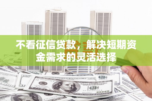 宁陵不看征信贷款，解决短期资金需求的灵活选择