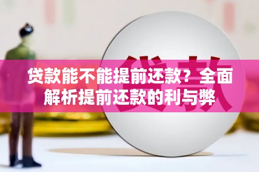 东兴贷款能不能提前还款？全面解析提前还款的利与弊