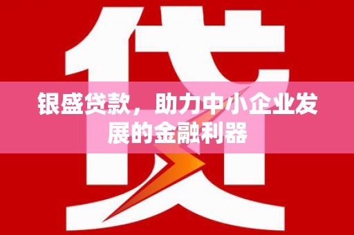 岐山银盛贷款，助力中小企业发展的金融利器