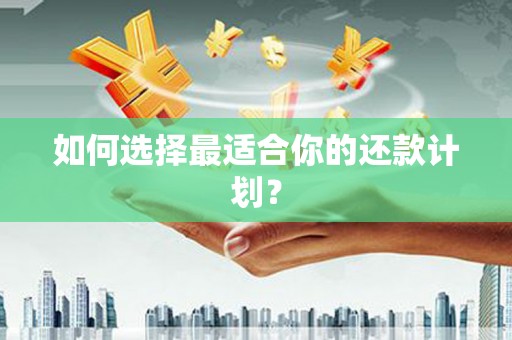 麒麟如何选择最适合你的还款计划？