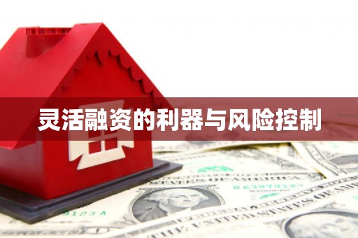 工农灵活融资的利器与风险控制