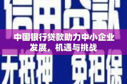 安仁中国银行贷款助力中小企业发展，机遇与挑战
