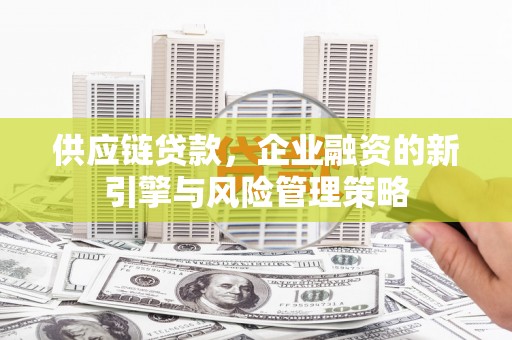 秀峰供应链贷款，企业融资的新引擎与风险管理策略