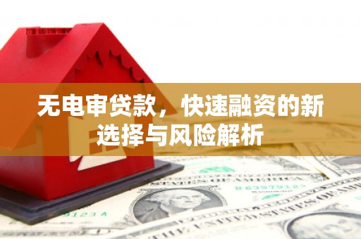 西畴无电审贷款，快速融资的新选择与风险解析