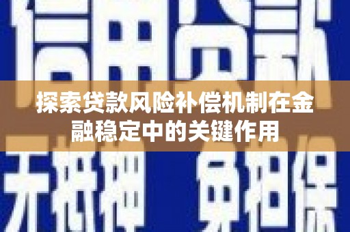 三元探索贷款风险补偿机制在金融稳定中的关键作用