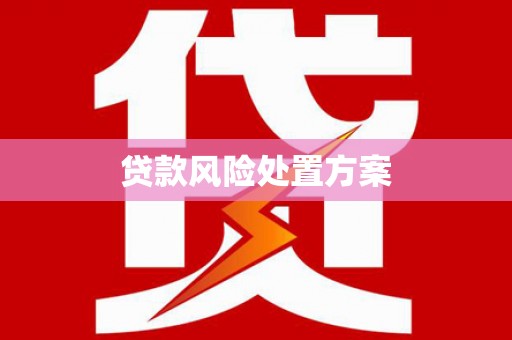 瓯海贷款风险处置方案