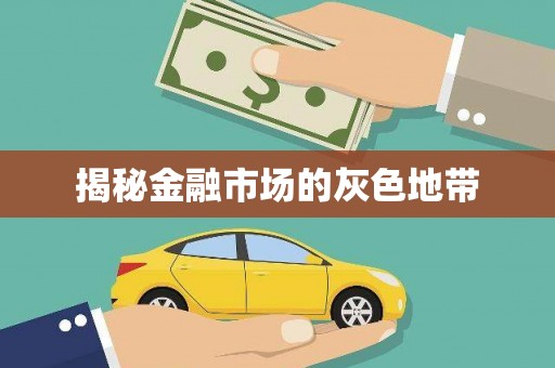 西山揭秘金融市场的灰色地带